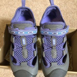 Teva Rollick girls' sandals outdoor hiking Shoes Grey/Purple Youth Size US 3 NEW